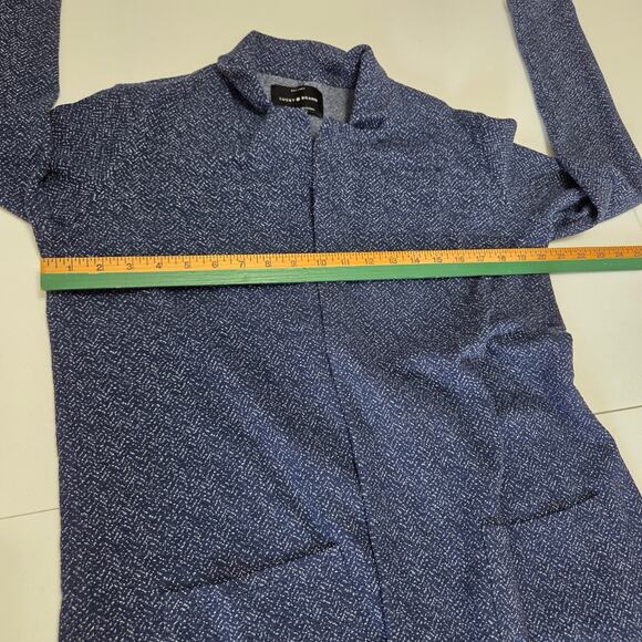 Lucky Brand Open Long Blue Cardigan / Coat Woman's Size Medium - Picture 7 of 8